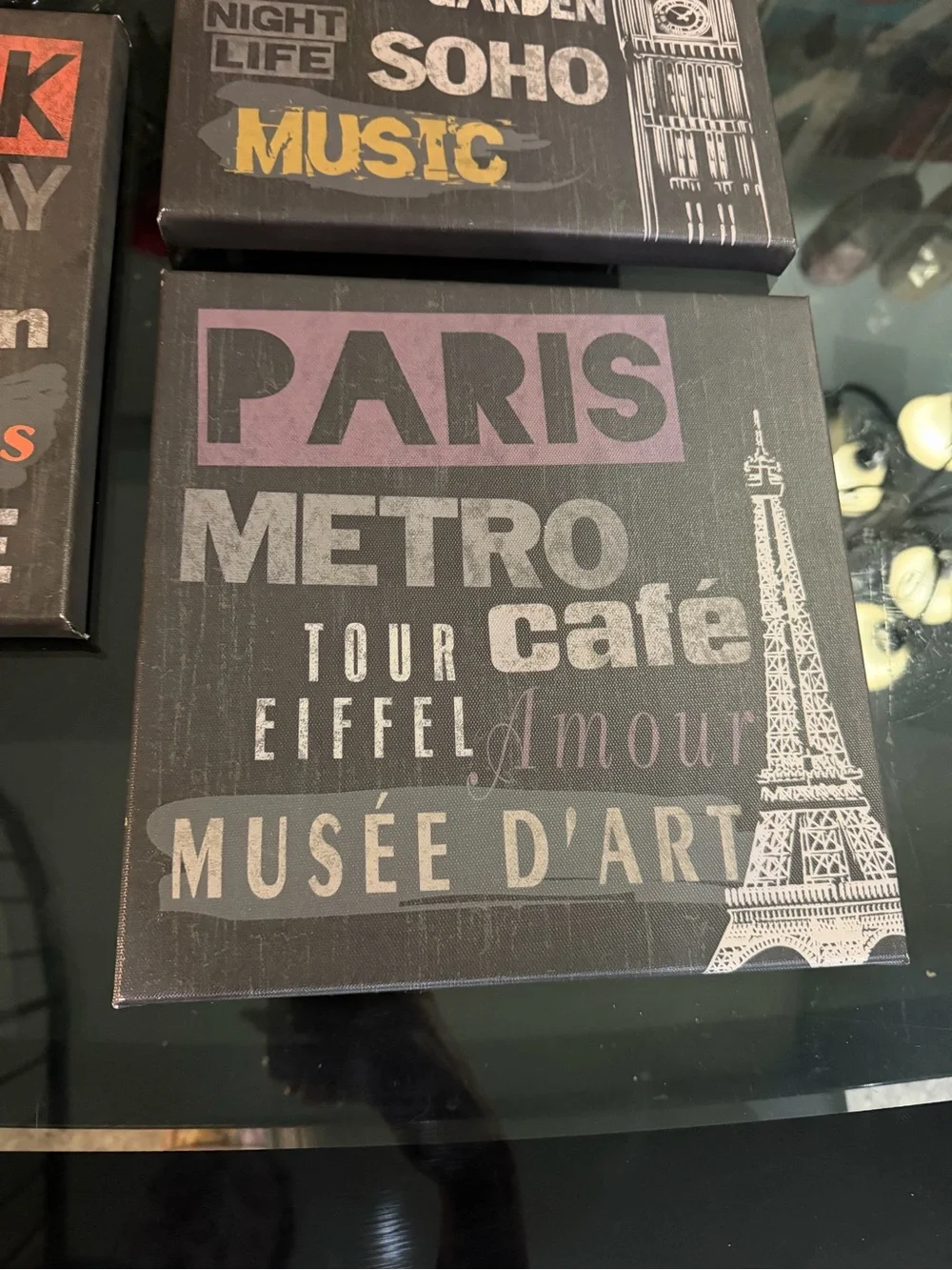 IKEA CANVAS City Typography Wall Art Set